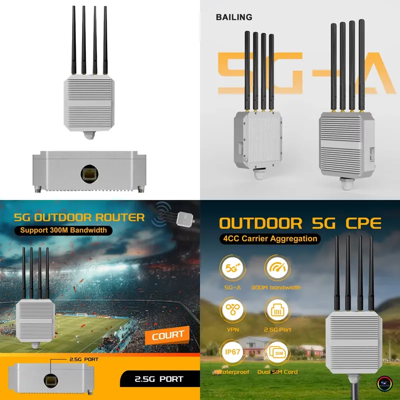 5G Outdoor Cpe Nsa Sa - Routeur CPE extérieur 5G SDX75 ODU