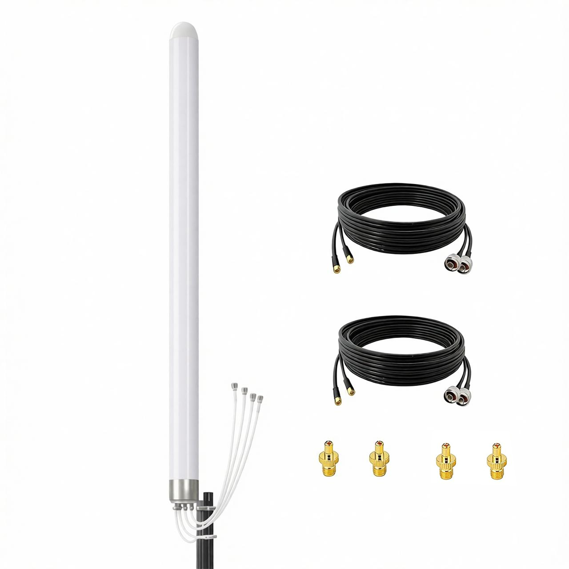 Lte Antenna Mimo 4X4 Outdoor - Antenne MIMO omnidirectionnelle 4x4 5G WiFi