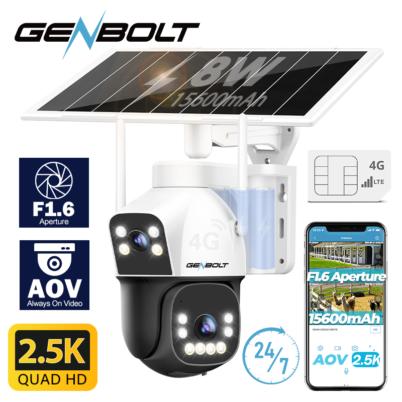 4G Lte Router Outdoor Waterproof - Caméra de sécurité solaire cellulaire GENBOLT