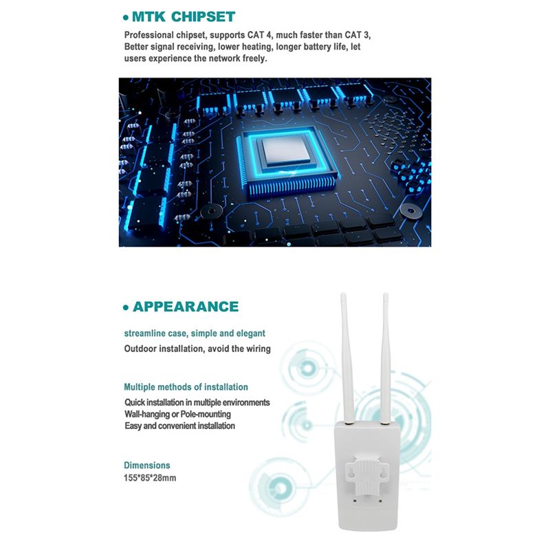 Modem CPE haut débit Wi-Fi LTE - 4G Lte Router Outdoor Waterproof avis et prix
